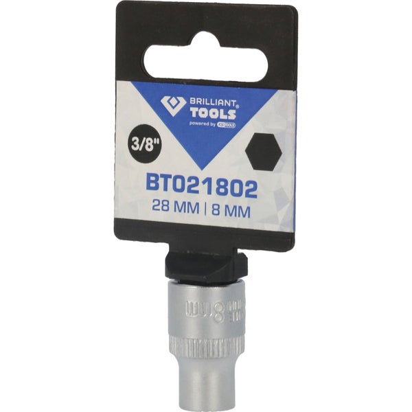 Brilliant Tools Steckschlüssel 8 mm mit 3/8 Zoll Aufnahme