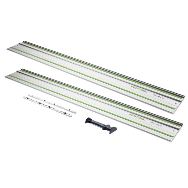 Festool FS 1400/2 Führungsschiene 1400 mm + FS/2-AW Abweiser + FSV/2 Verbindungsstück