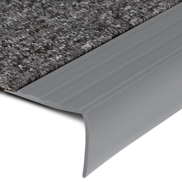 FLOORDIREKT Stufenkantenprofil Michigan - Treppenkantenprofil - Grau - 4,5 x 4,2 x 120 cm