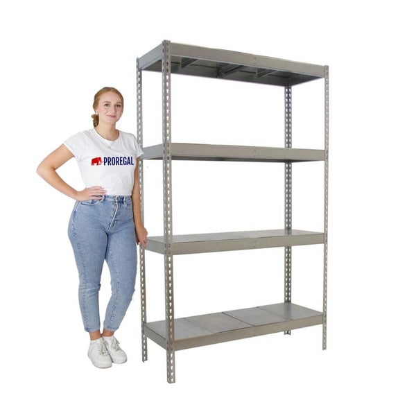 PROREGAL Schwerlastregal Big Metal Yeti Four HxBxT 200 x 120 x 60 cm Fachlast 400 kg Verzinkt