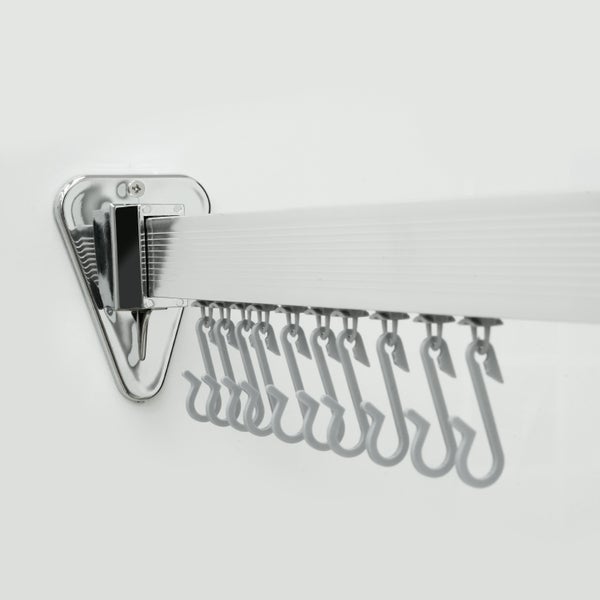 Duschvorhangschiene Flexibel 3 x 1 Meter biegsam, kann von Hand gebogen werden