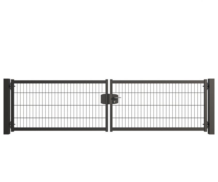 Doppeltor aus Metall für den Garten