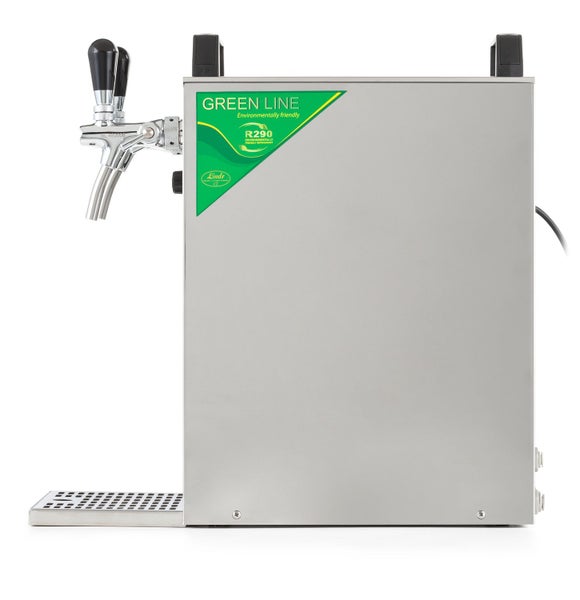 Zapfanlage, Bierzapfanlage Kontakt 40/K PROFI, 2-leitig, 50 Liter/h, Trockenkühlgerät mit Membranpumpe u. integriertem Druckregler