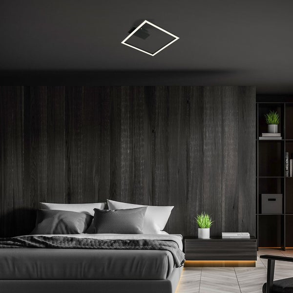 LED Deckenleuchte, schwarz, LED/14W
