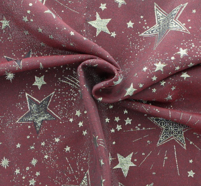 FRANK FLECHTWAREN | Tischdecke Sparkling Stars, POLYESTER, 85 x 85 cm