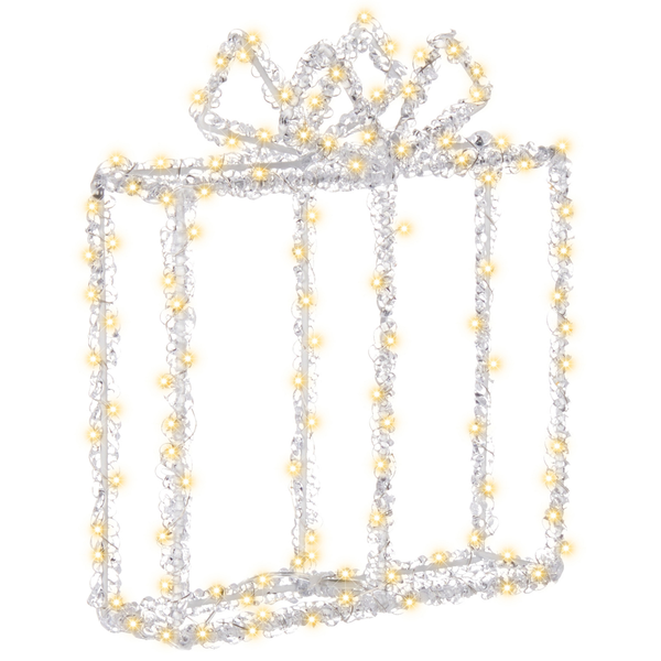 Dekoratives Geschenkpaket mit Beleuchtung für den Innenbereich