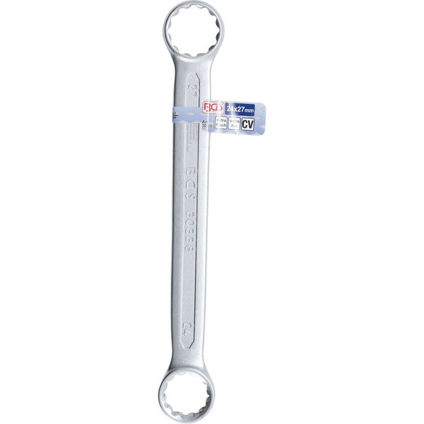 BGS Doppel-Ringschlüssel extra flach SW 24 x 27 mm - 30338