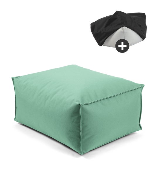 mokebo Pouf Hocker o Sitzhocker Der Ruhestifter Bodenkissen eckig Fußhocker und Sitzwürfel