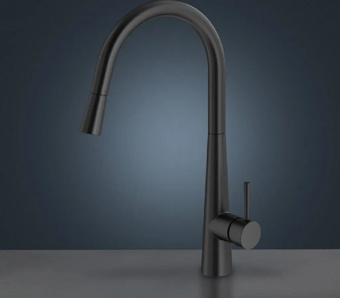 Mariner Küchenarmatur Cucina Einhebel Küchenarmatur mit ausziehbarem Auslauf, Armatur Küche (Warmwasserarmatur & Kaltwasserarmatur, Kaltwassserhahn)