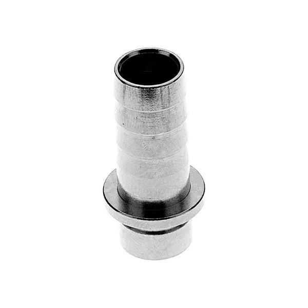 Gerader Schlauchanschluss aus Metall zur Verbindung von Schläuchen in der Bewässerungstechnik.