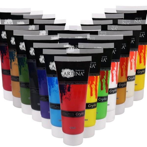 Artina Crylic Acrylfarbe 120ml (24tlg)