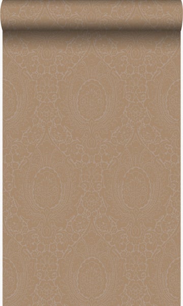Origin Wallcoverings Tapete Ornamente Taupe und Bronze - 53 cm x 10.05 m - 345429