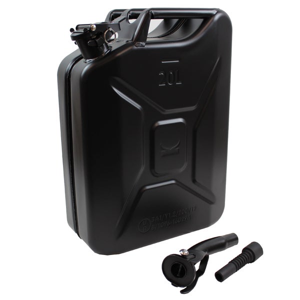 Kraftstoffkanister mit 20 Liter Fassungsvermögen und Ausgießer
