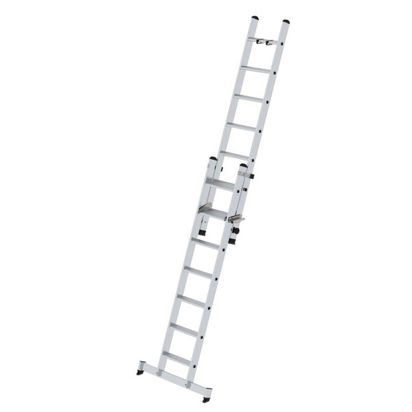 PROREGAL Stufen-Schiebeleiter 2-Teilig mit Traverse 2 x 7 Stufen