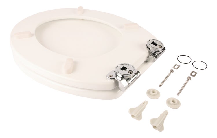 aquaSu® WC-Sitz mit Absenkautomatik, Maritim Motiv Seemannstau, High-Gloss Toilettendeckel mit Holzkern, Fast-Fix, Metallscharnier, Komfort Toilettensitz, Universale Form, Oval, 402934