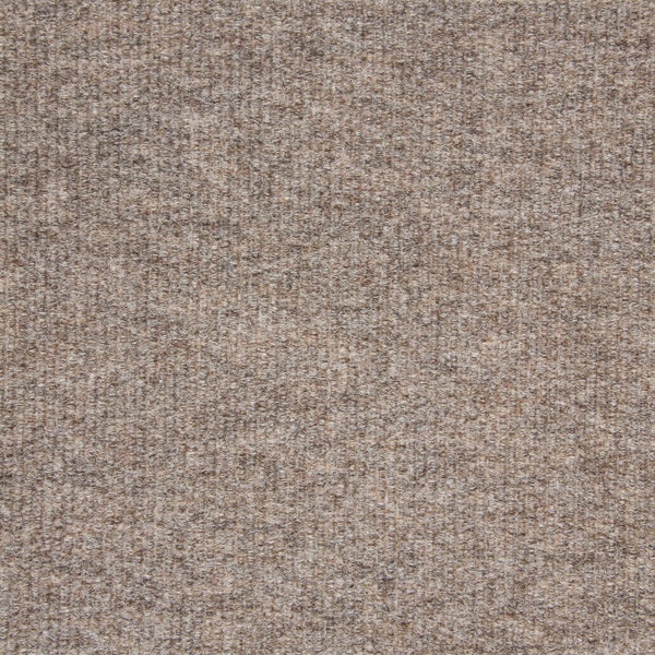 Beige Teppichfliesen Nadelvlies gerippt Selbstliegende Teppichfliesen 50 x 50 cm robust Nadelfilz Bodenbelag