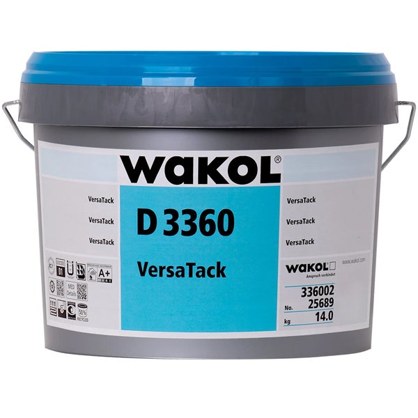 WAKOL D 3360 VersaTack Bodenbelagsklebstoff 14 Kilogramm Eimer