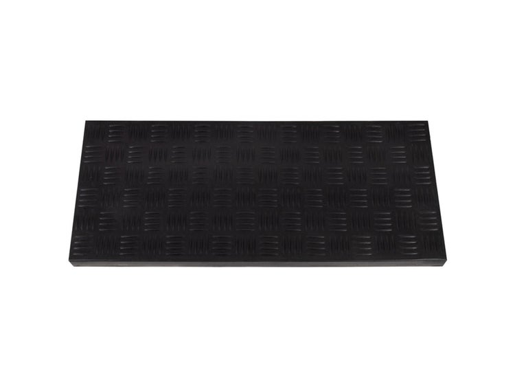 FLOORDIREKT Gummi-Stufenmatte Madras - für den Außenbereich - Antirutschmatte - mit Klebestreifen - 25 x 75 cm
