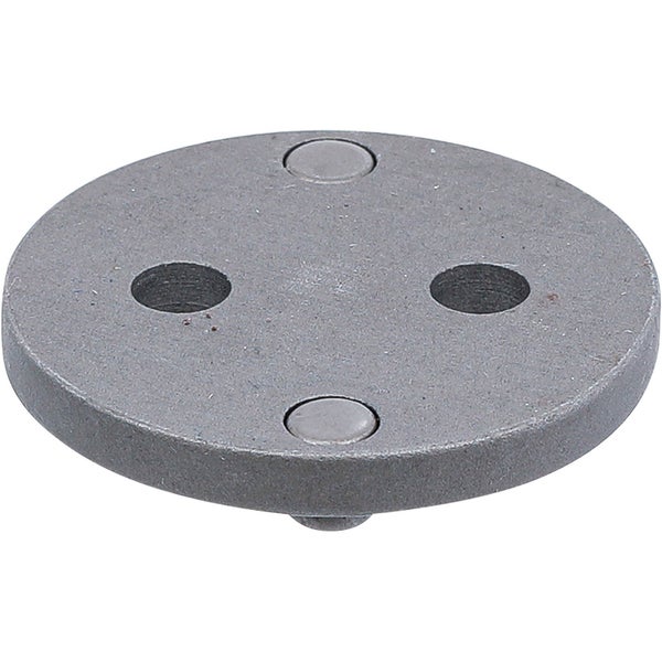 Runde Metallplatte mit Löchern