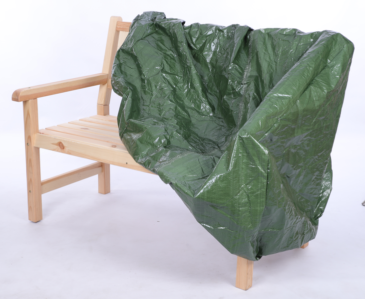 Gartenbank Grana HxBxT 90x117x70cm Inkl. Planenabdeckung Natur