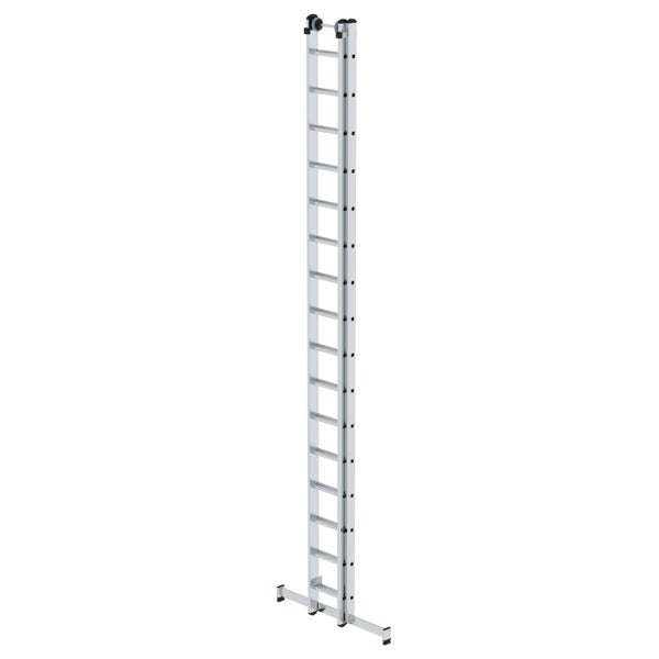 PROREGAL Sprossen-Schiebeleiter 2-Teilig mit Traverse 2 x 16 Sprossen