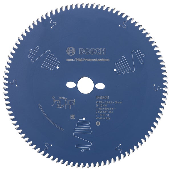 Bosch Logo. Bosch Kreissägeblatt Experte für Hochdrucklaminat, 300 Millimeter Durchmesser