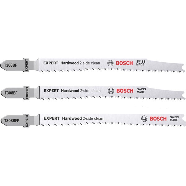 Bosch Expert Hardwood 2-side clean Stichsägeblatt-Set 3tlg. T308BF/BFP - 2608900549
