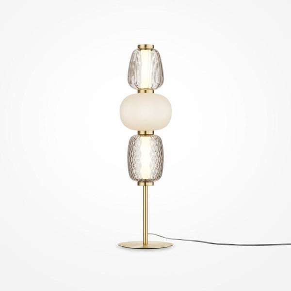 LED Tischleuchte Pattern in Gold und Transparent 28W 3800lm