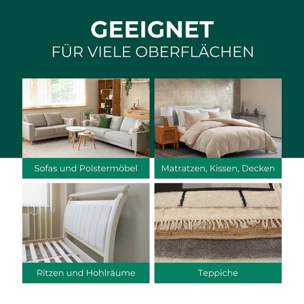 Silberkraft Bettwanzenspray 500ml, hält Kissen und  Matratzen frei von Bettwanzen, bietet zuverlässig Schutz vor Wanzenbefall in deinem Bett