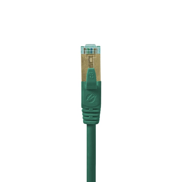 ProfiPatch Netzwerkkabel Cat8 S/FTP RJ45 LAN Kabel LSZH Premium Ethernet Patchkabel 40GB 2000MHz grün 5m Switch Router Gaming Patchpanel