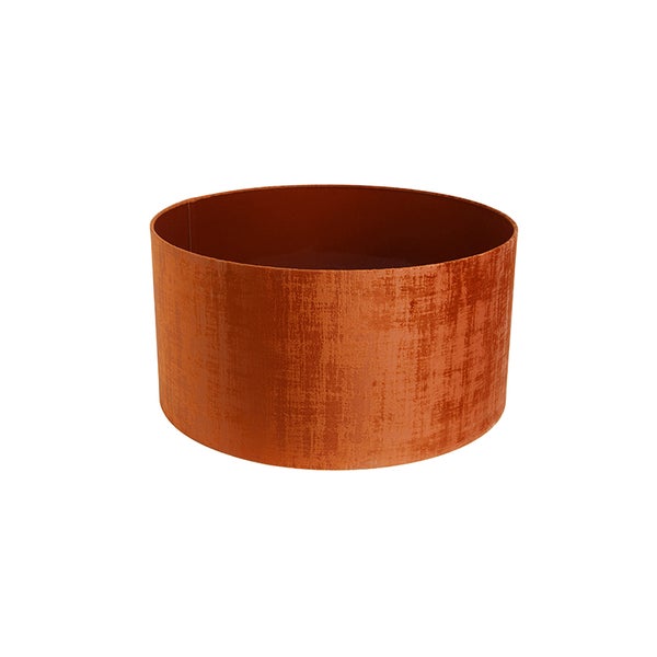 Velours Lampenschirm orange 50/50/25
