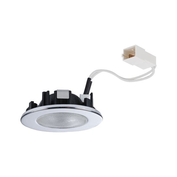 Möbeleinbauleuchten Micro Line Structure rund 66mm max. 20W 12V dimmbar Chrom