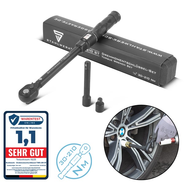 STAHLWERK Drehmomentschlüssel TWS-210 ST 72 Zähne 30-210 Nm 1/2“ Ratsche