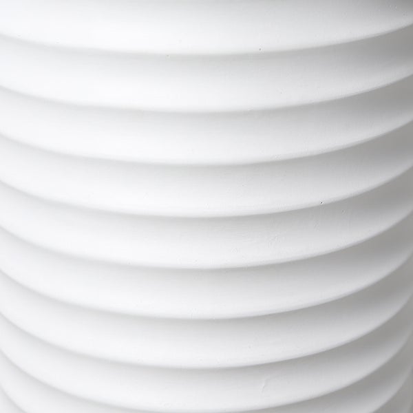 Vase GILDE Bodenvasen Höhe 74cm weiß Keramik