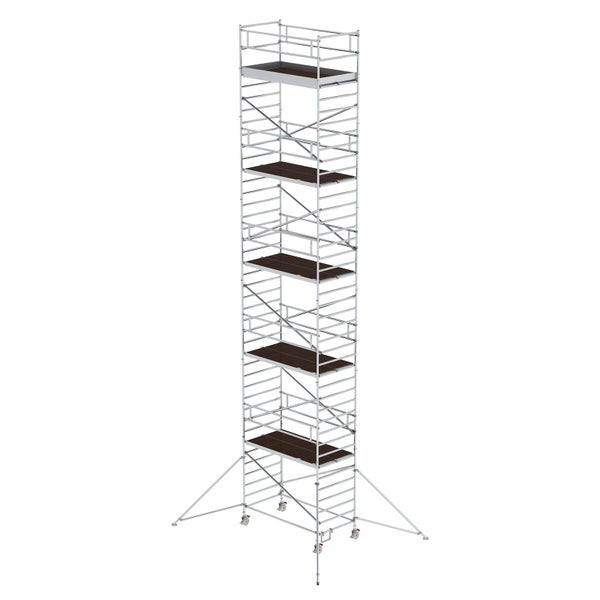 MUNK Rollgerüst mit Doppelplattform 2,45x1,80m Plattform 13,35m AH