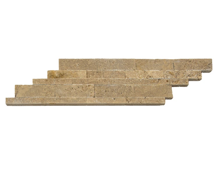 Wohnrausch Wandverblender Naturstein Travertin Paneele NOCE, braun