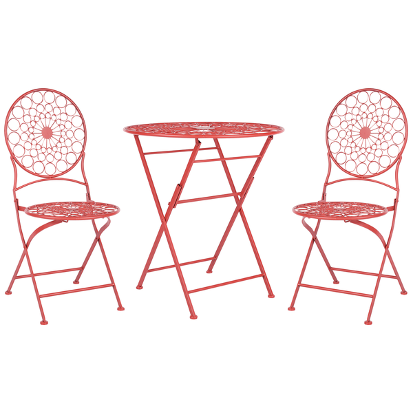 Bistro Set klappbar SCARIO Metall Rot
