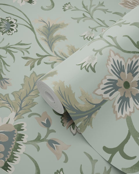 Rolle floral gemusterte Tapete