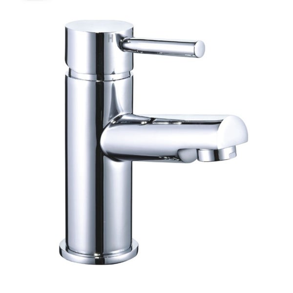 Home Deluxe - Waschtischarmatur FLOWY - Farbe: CHROME , 15 x 5,2 x 11 cm - Material Messing, Griff Zink, ⌀ 3,5 cm I Wasserhahn Mischbatterie Badarmatur