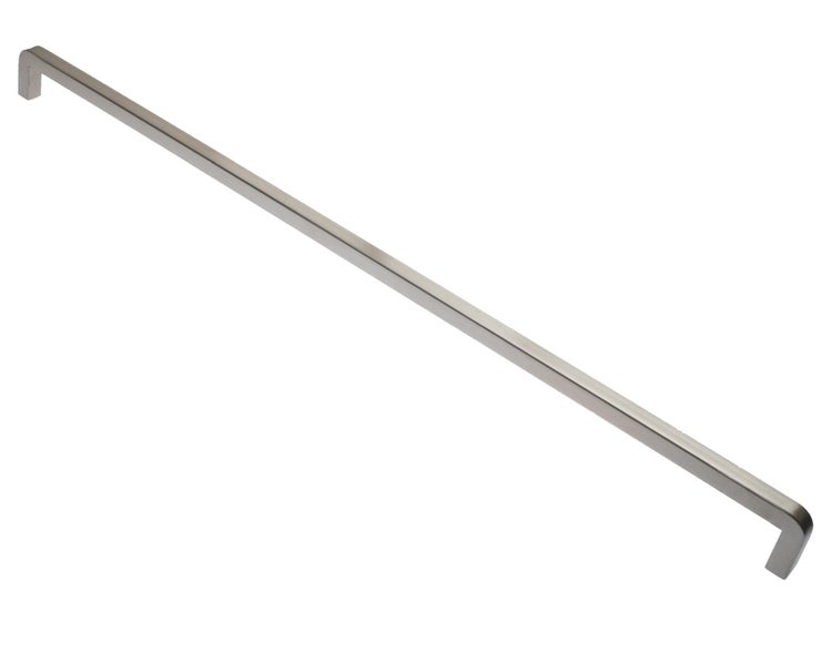 Langer, eckiger Möbelgriff aus Metall für Schränke und Schubladen.
