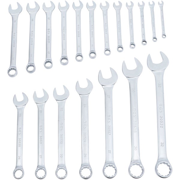 BGS Maul-Ringschlüssel-Satz SW 8 - 32 mm 19tlg. - 1219