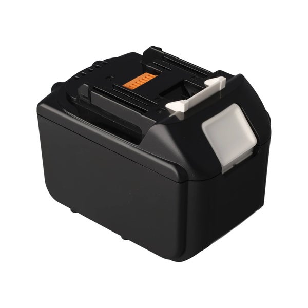 Lithium-Ionen-Akku für Elektrowerkzeuge mit Entriegelungsknopf.