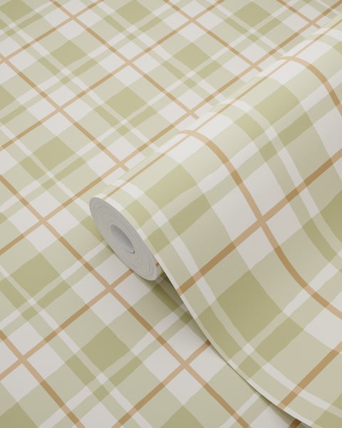 Tapetenrolle mit Karomuster