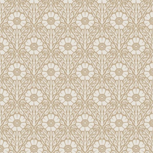 Borastapeter Tapete Blumenmuster Braun - 53 cm x 10.05 m - 662567