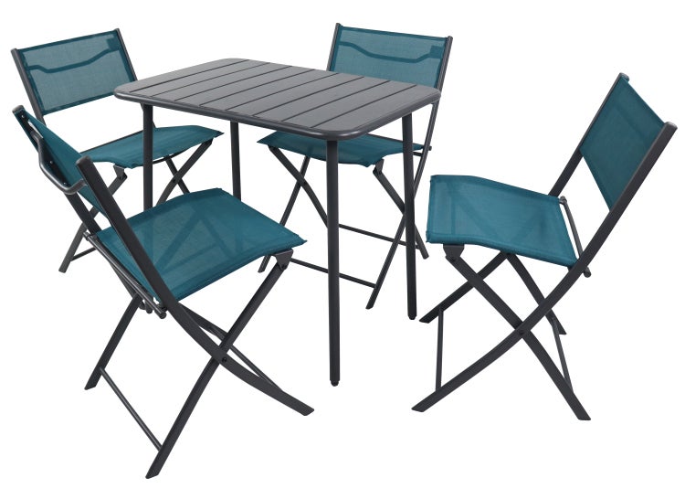 5 tlg. Bistroset Balkonset Gartenset Sumila 80x55
