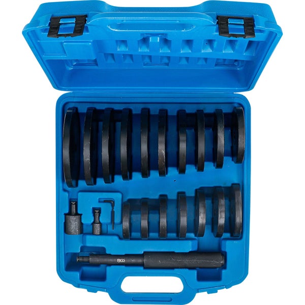 Blauer Werkzeugkoffer aus Kunststoff mit Griff