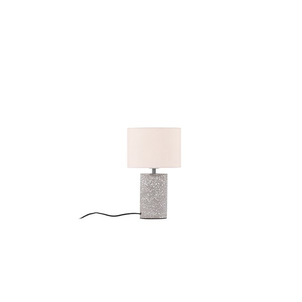 Dijon Beleuchtung Tischlampe 22x22x35cm Grau. 22 X 22 X 35 cm