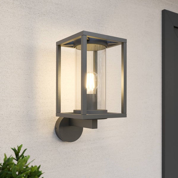 Lucande Wandlampe aussen, Aussenwandleuchte spritzwassergeschützt IP44 1x E27 max. 60W ohne Leuchtmittel Außenleuchte Wandleuchte außen