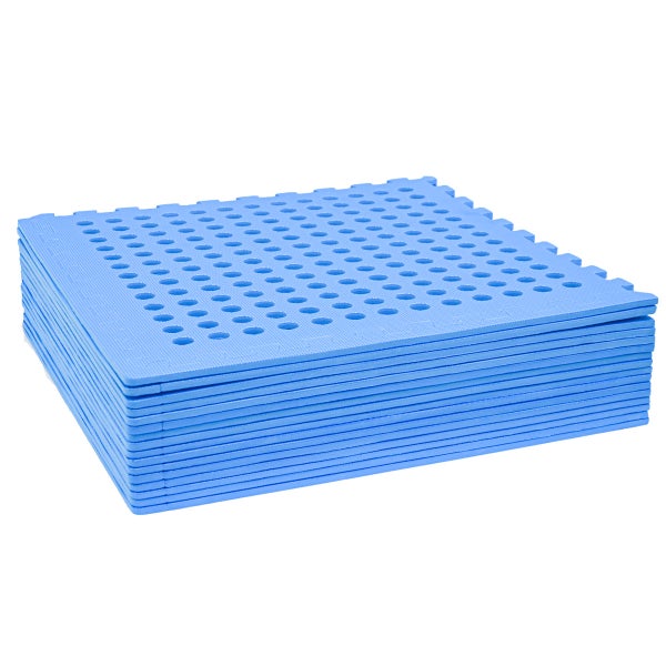 eyepower 5,6 m² Poolunterlage - 16 EVA Matten 62x62 - Outdoor Pool Unterlage - Unterlegmatten Set