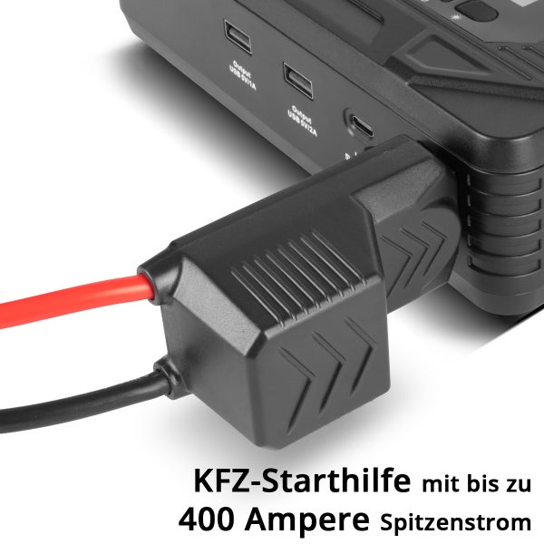 KFZ Starthilfe mit Kabel und USB Anschlüssen